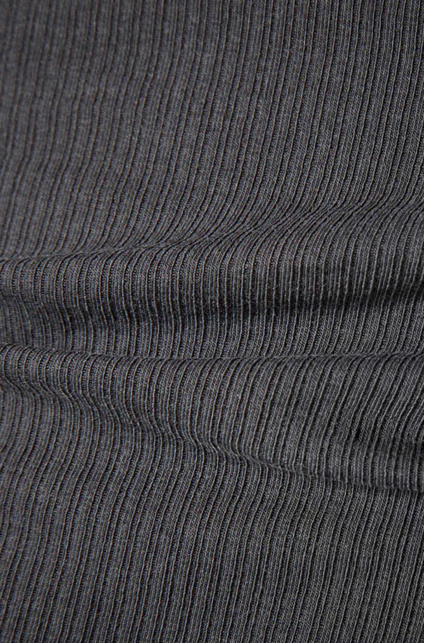 Ribbed Daily Tank in Carbon Pigment