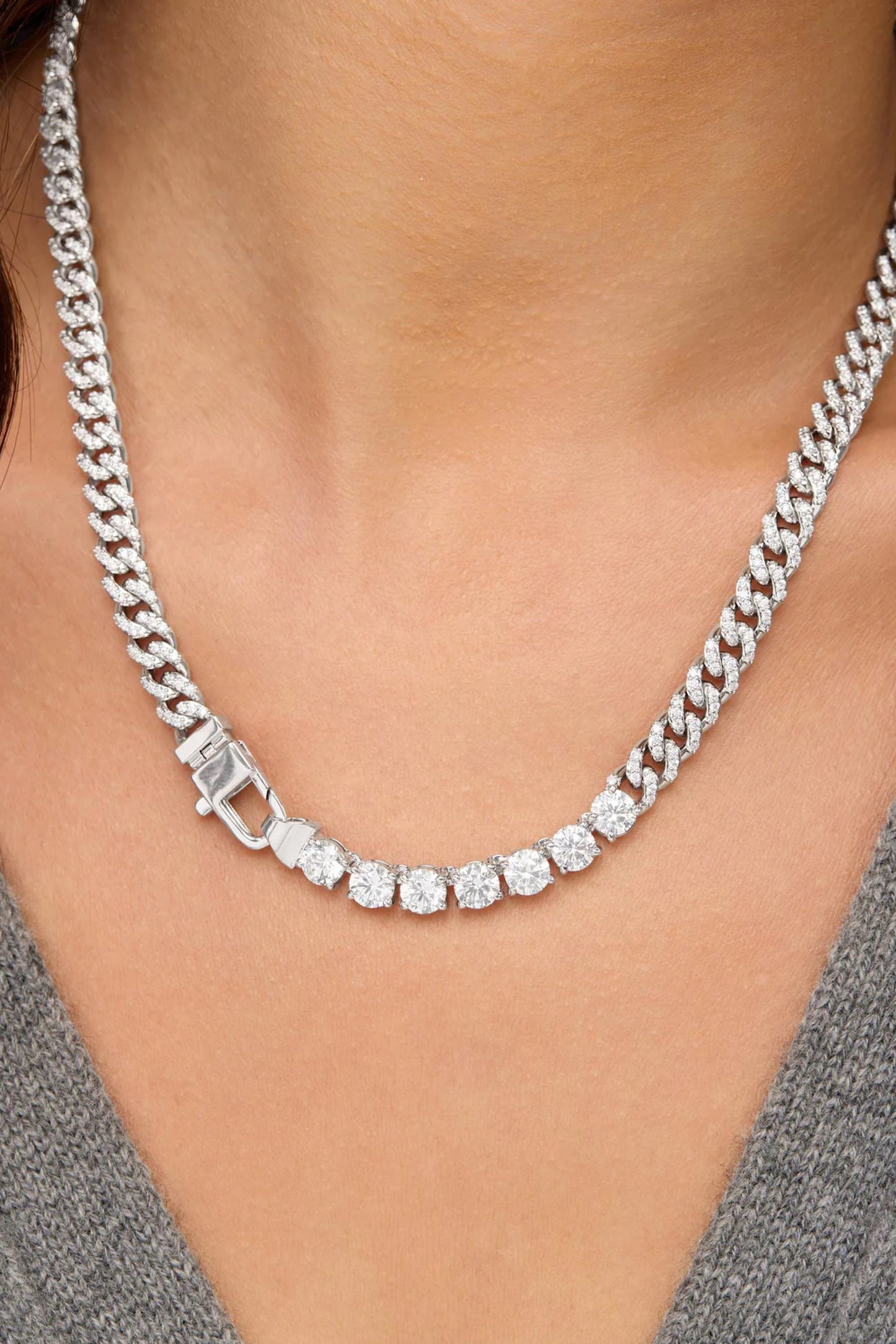 Pavé Julian Loves Diamonds Necklace 16"