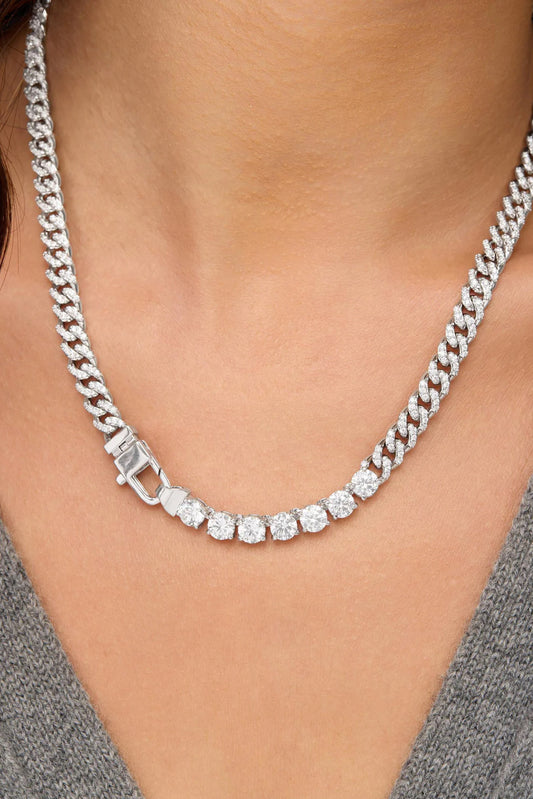 Pavé Julian Loves Diamonds Necklace 16"