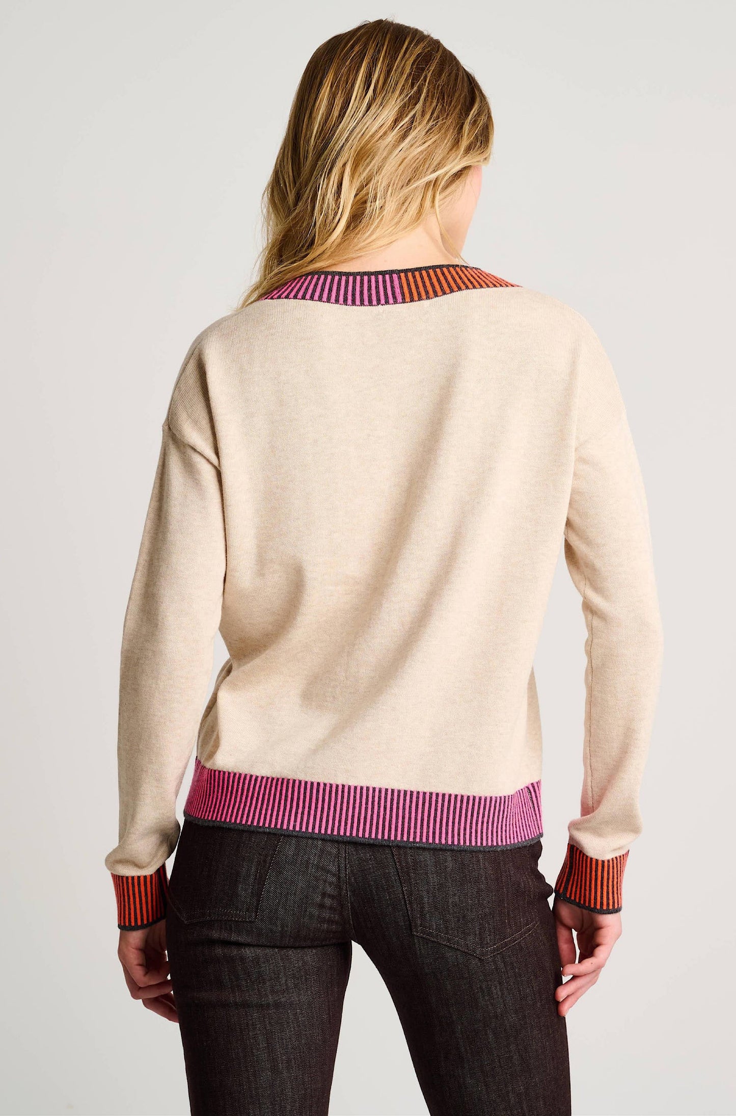 Ribbed & Ready Sweater in Almond