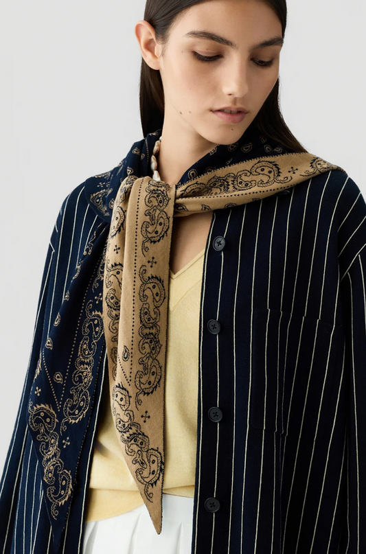 The Wild Rag in Navy / Camel
