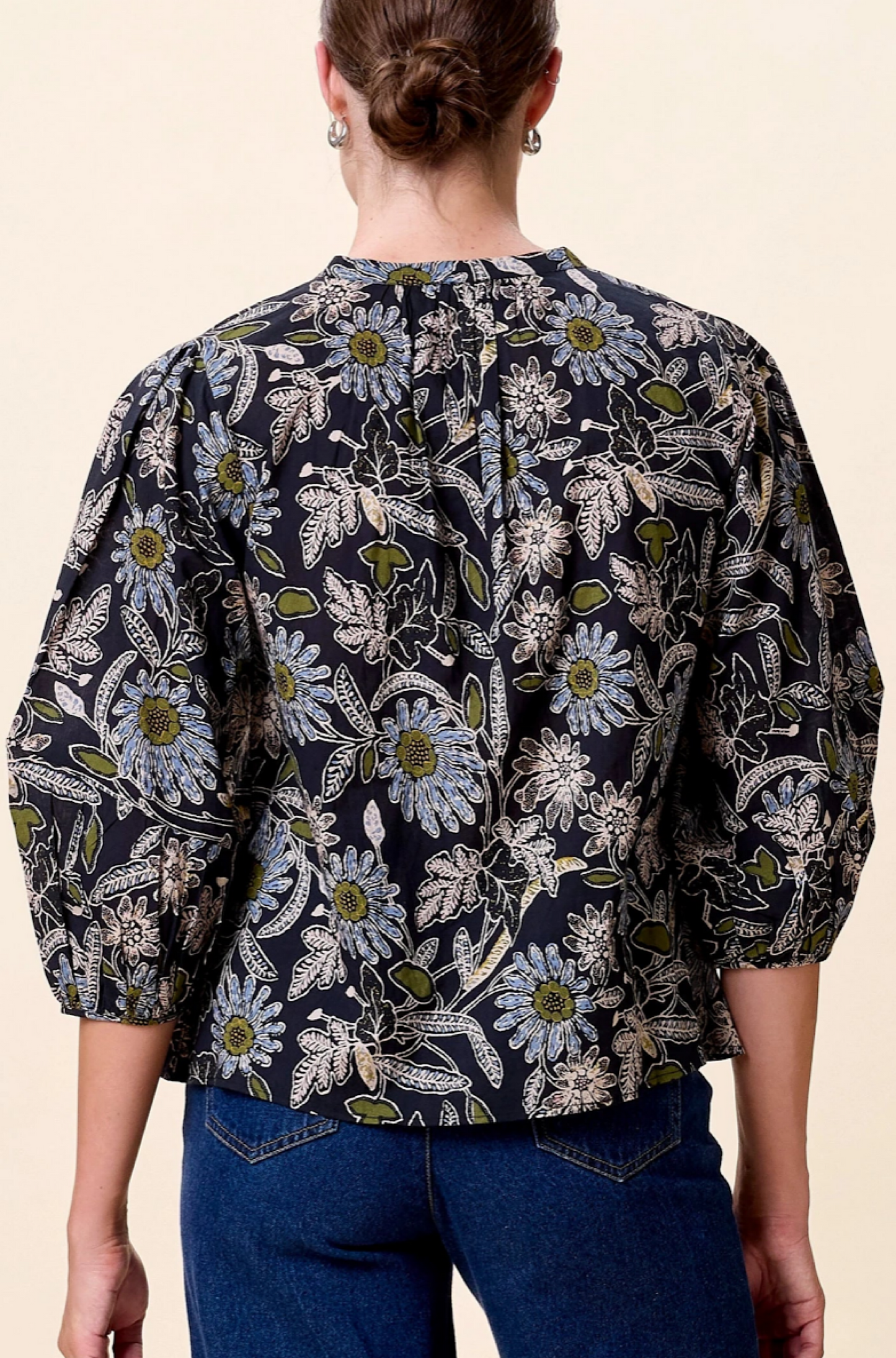 Belle Blouse in Dark Magnolia