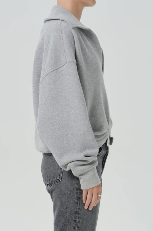 Trapeze Pullover in Heather Grey