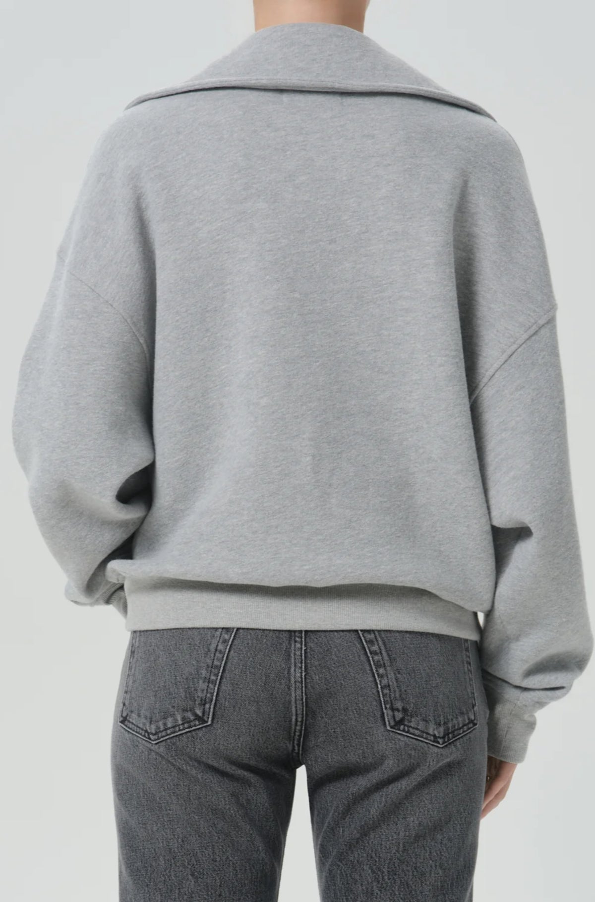 Trapeze Pullover in Heather Grey