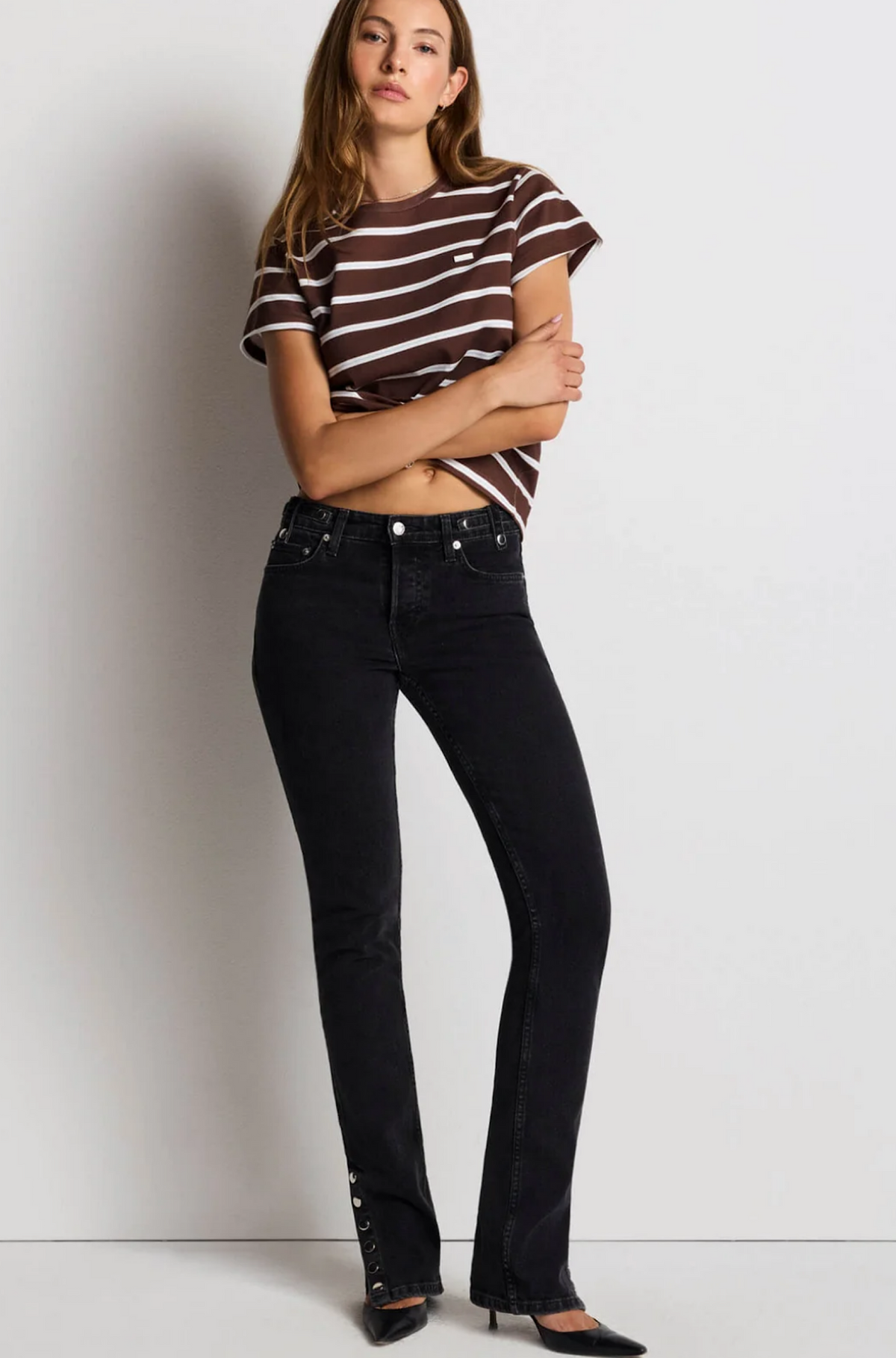 Classic Tee Coffee Bean Stripe