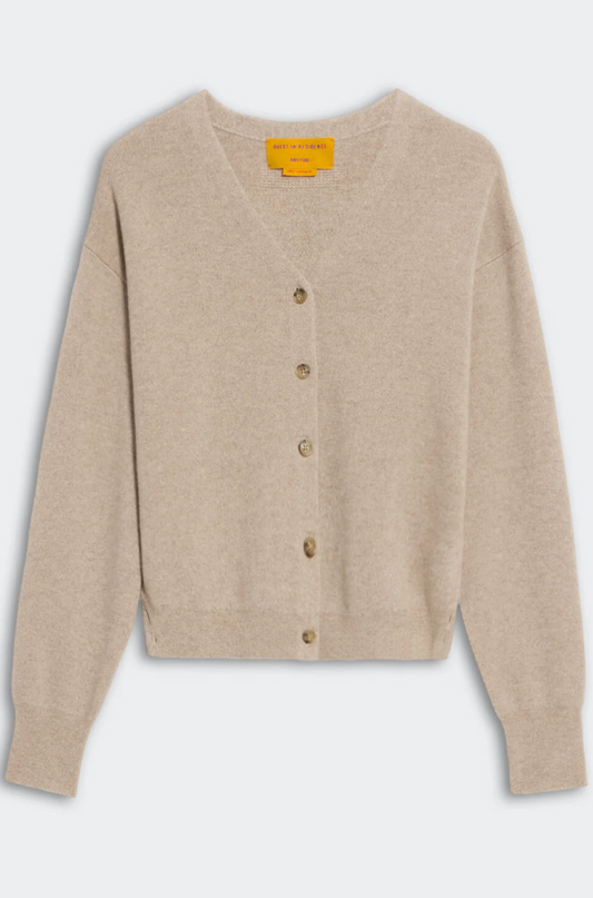 Collegiate Cardigan in Taupe