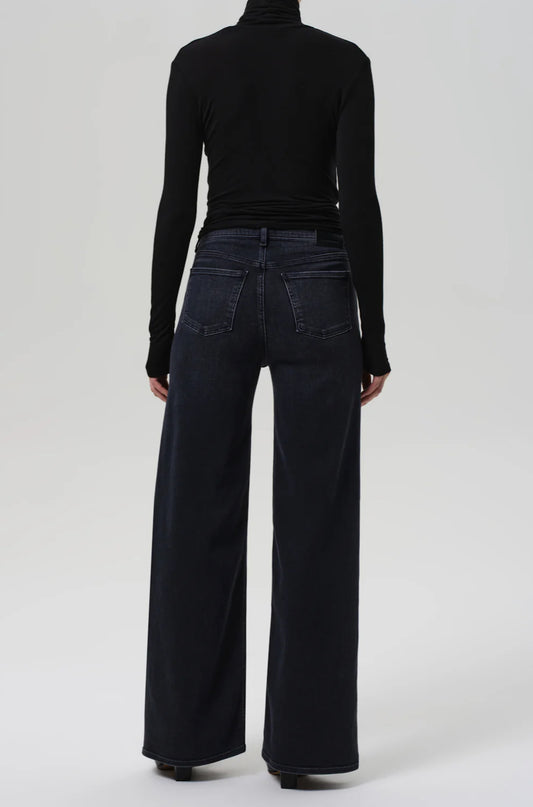 Issy Wide Leg In Washed Black