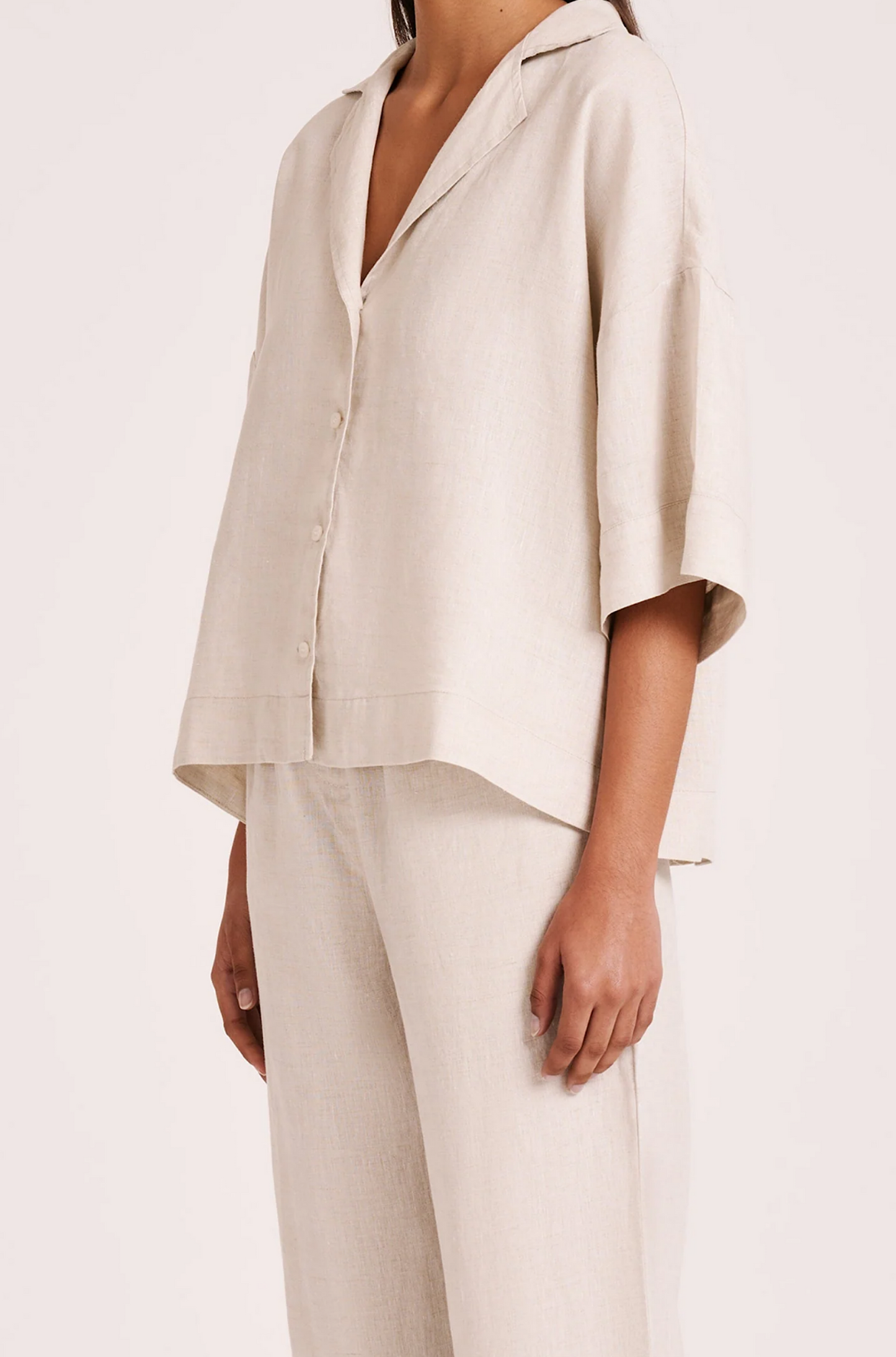 Lounge Linen Shirt Natural