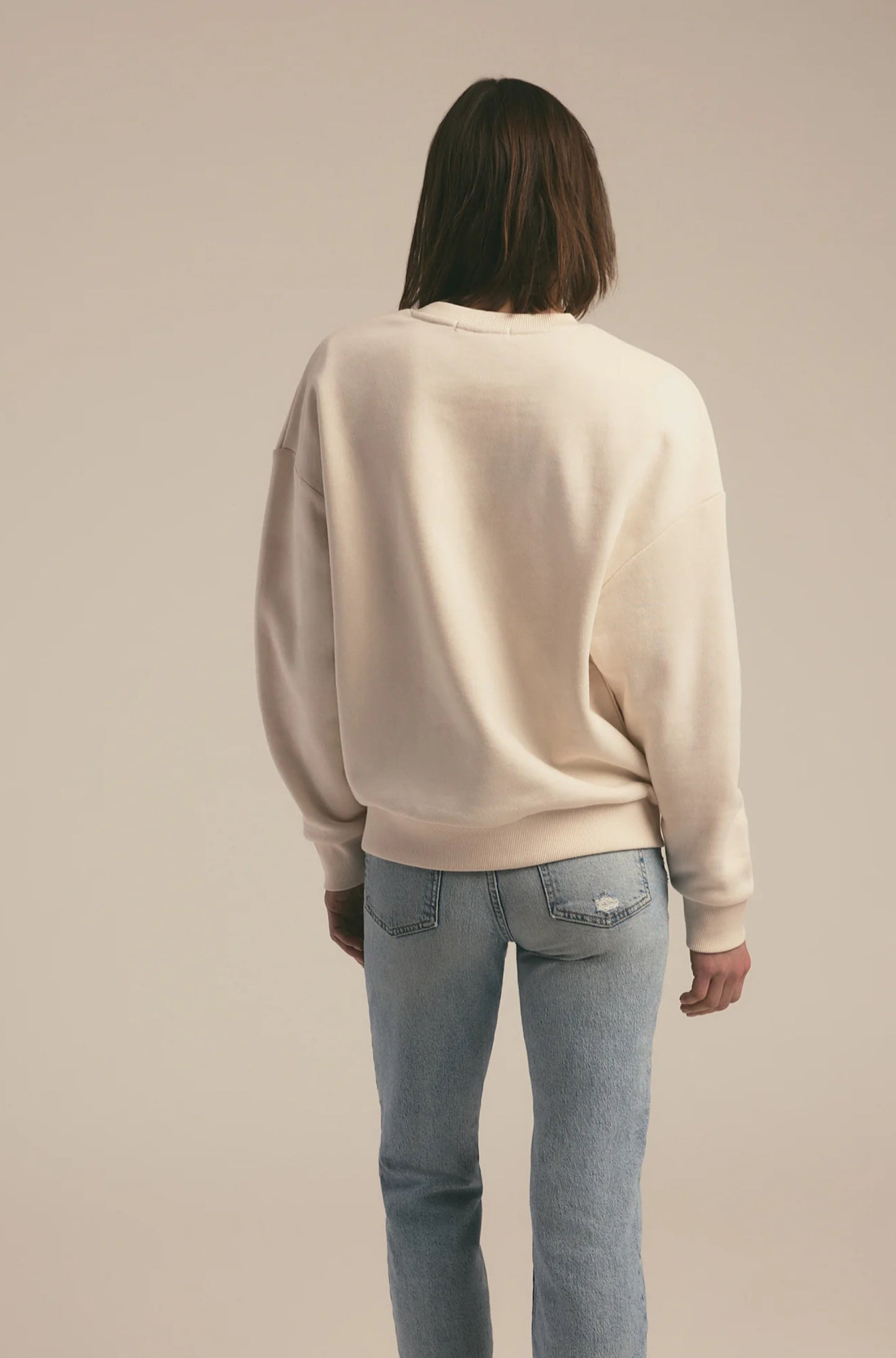 The Collegiate Sweatshirt in Gardenia