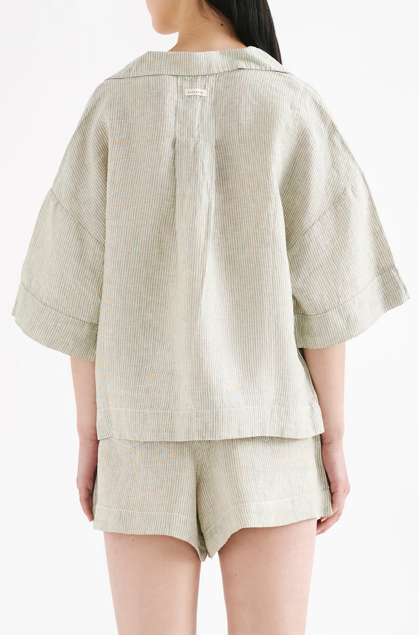 Lounge Stripe Linen Short