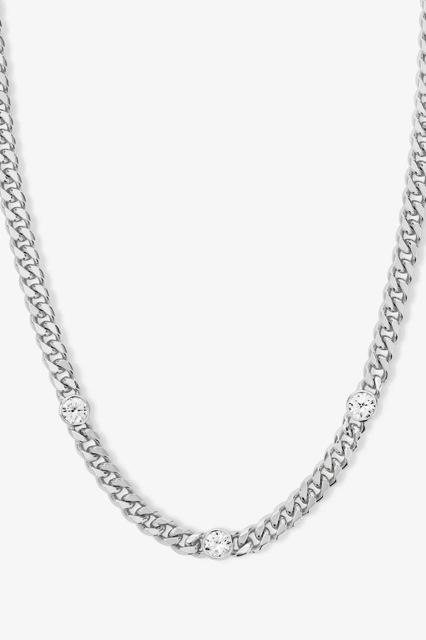 Julian Triple Diamond Necklace 16"