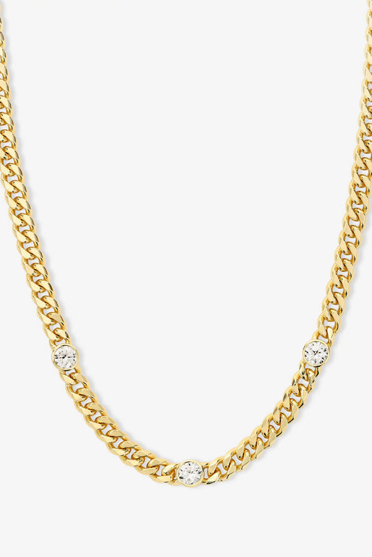 Julian Triple Diamond Necklace 16"