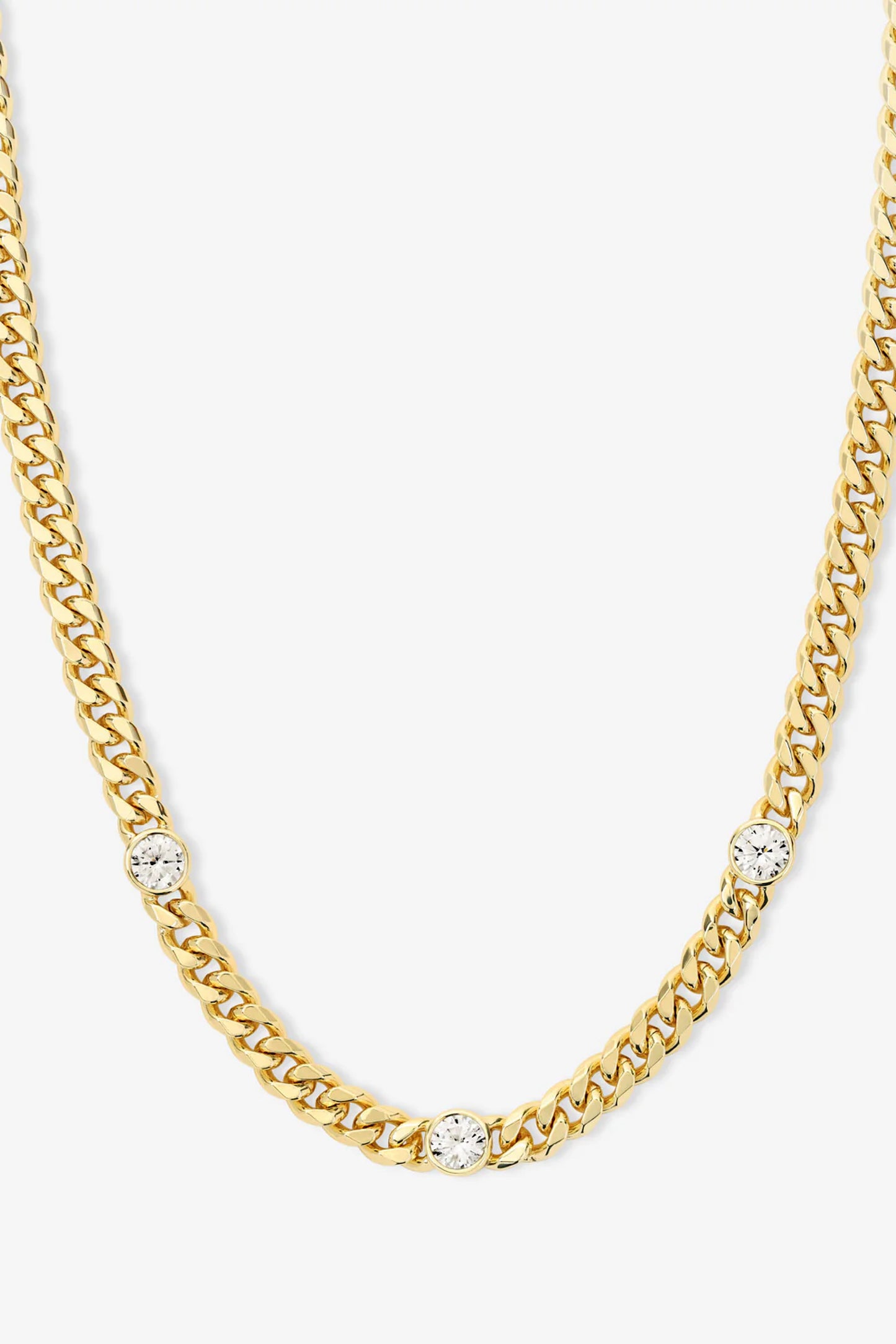 Julian Triple Diamond Necklace 18"