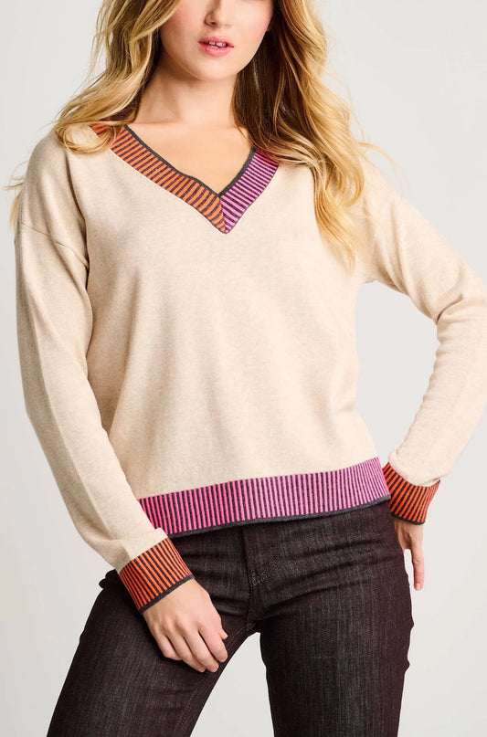 Ribbed & Ready Sweater in Almond