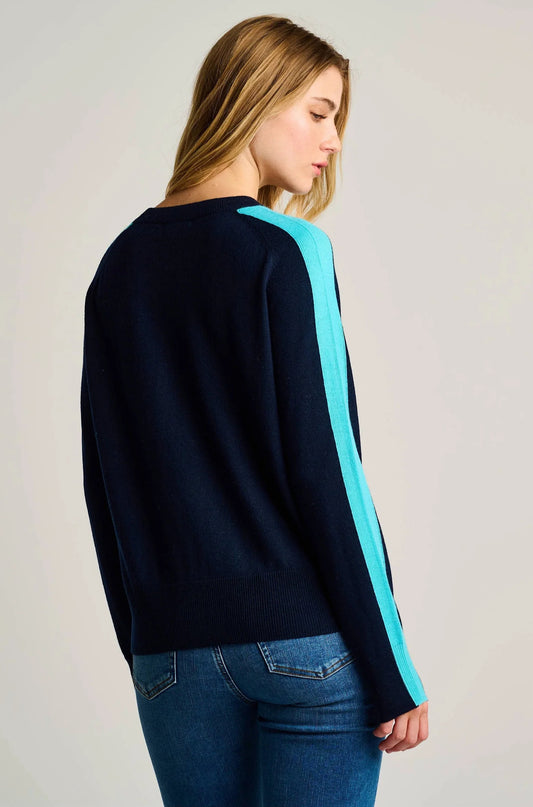 Stripefull Sweater in Midnight