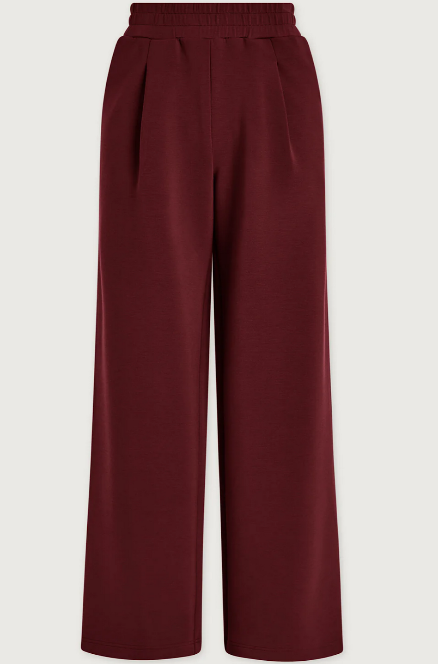 Wide Leg Pant 30" in Maroon