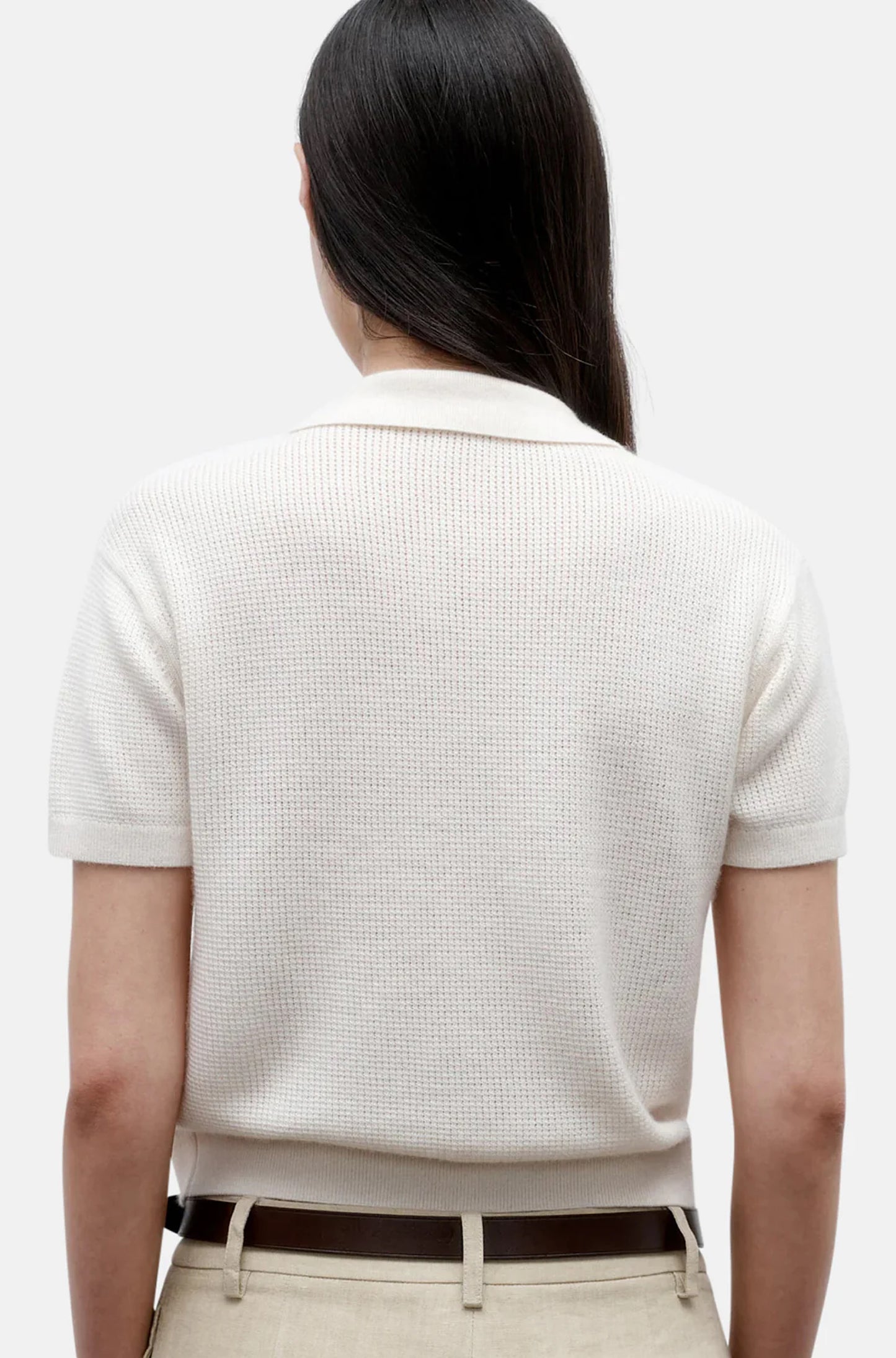 Thermal Polo in Cashmere Ivory