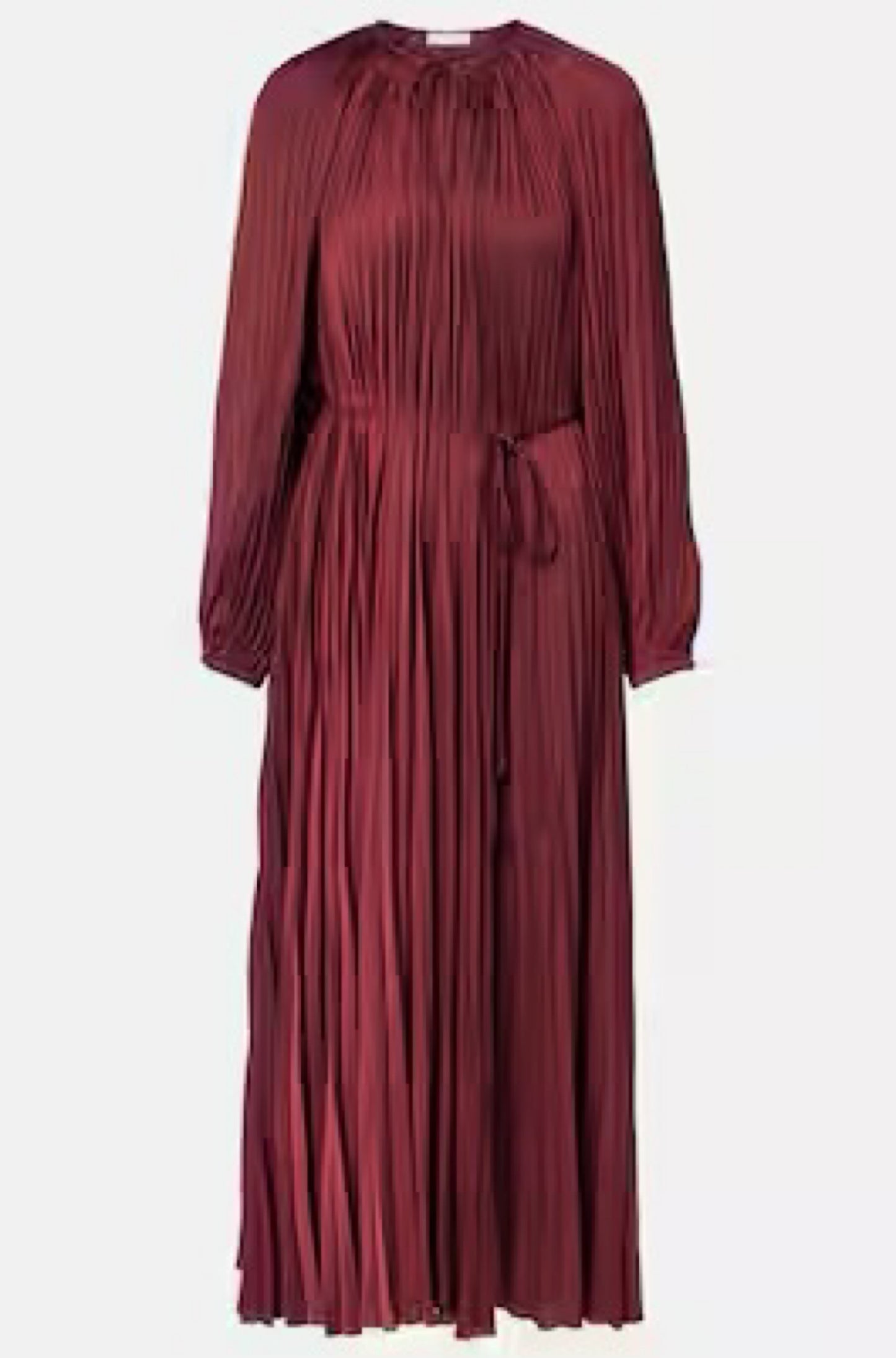 Alexia Satin Plissé Midi Dress