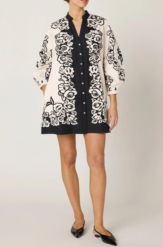 Lilian Mini Dress in Botanico