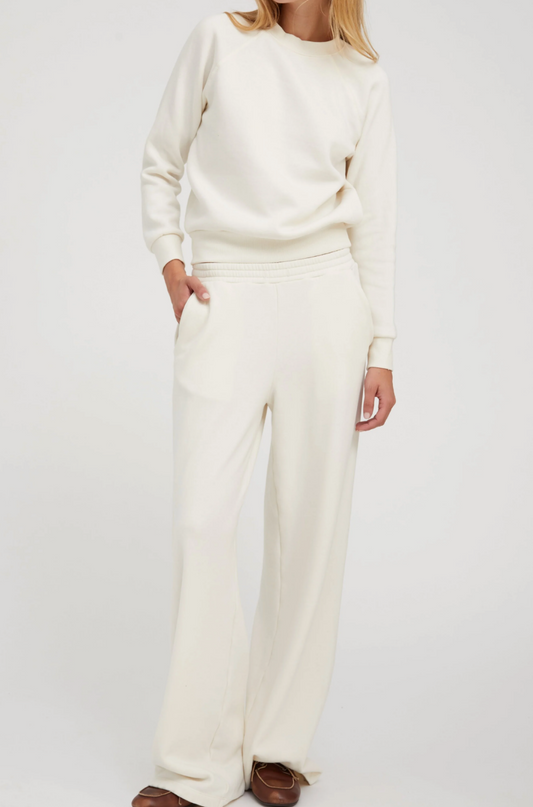 Creme Baggy Sweatpants