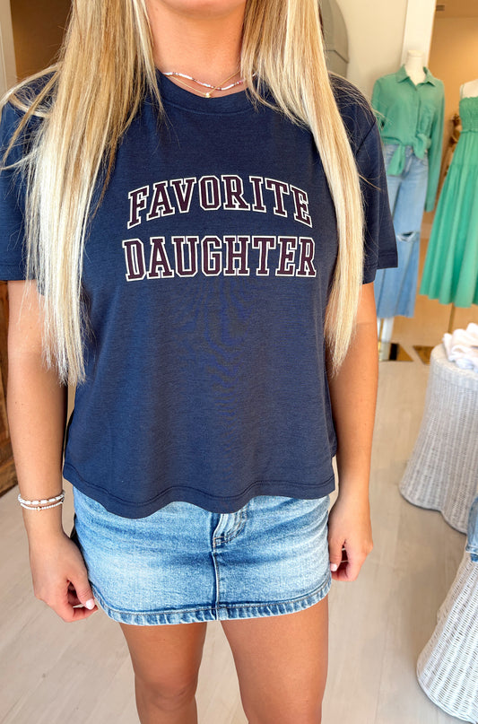 The Collegiate Tee in Navy