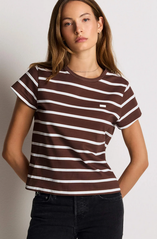 Classic Tee Coffee Bean Stripe