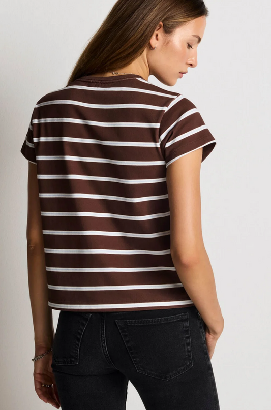 Classic Tee Coffee Bean Stripe