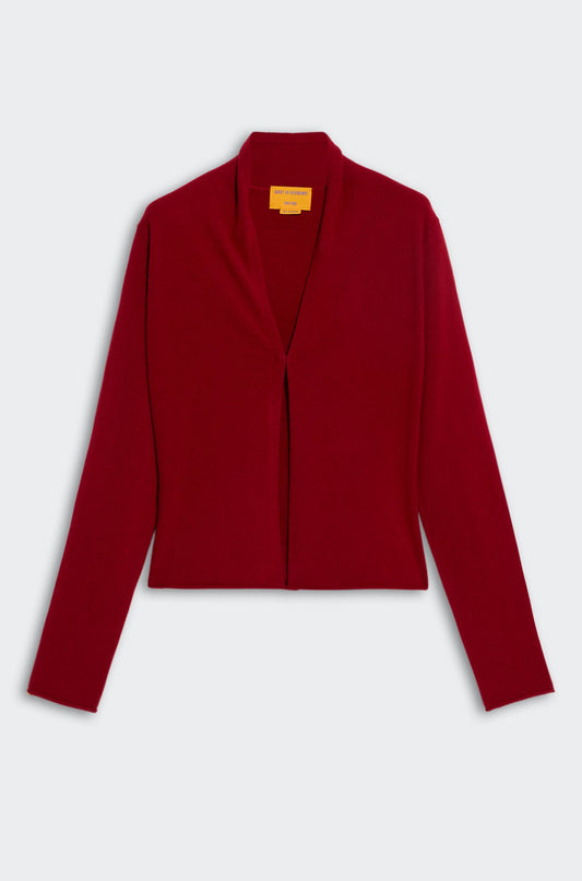 Stealth Cardigan Ruby Red