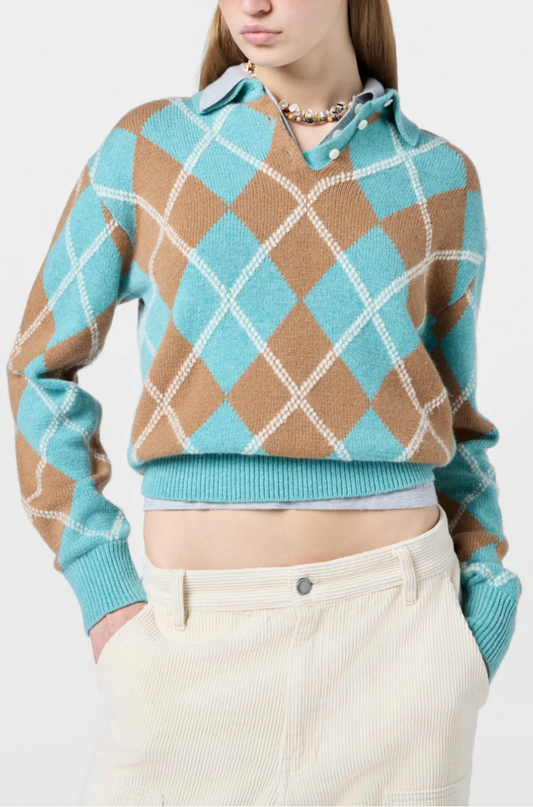 Collegiate Argyle Polo