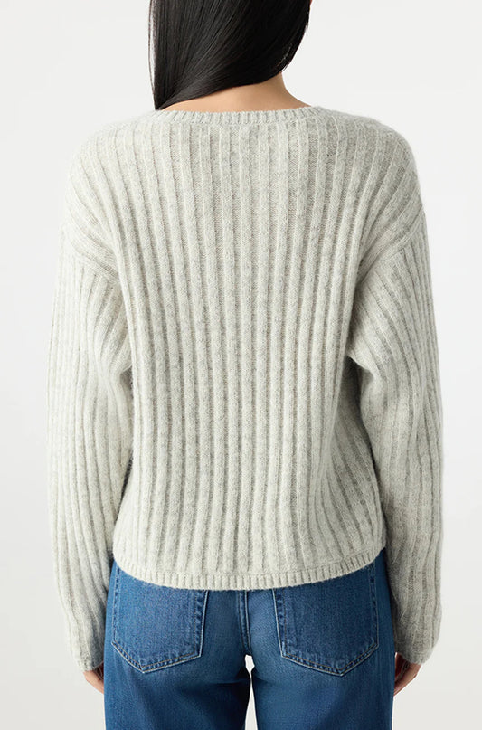 Hallie Sweater in Bone Heather