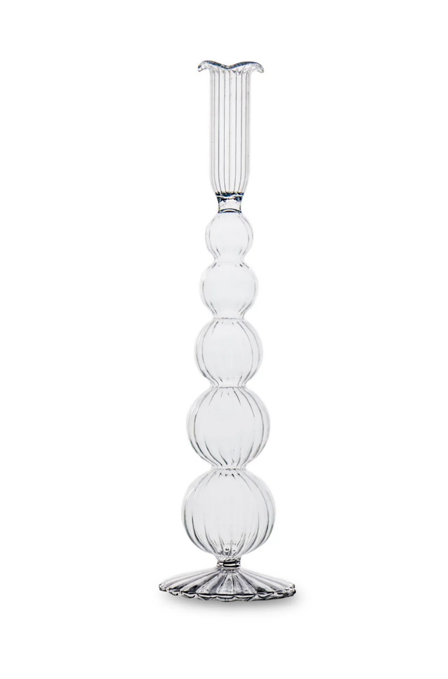 GLASS Cambridge Olivia 12"  Candleholder S2 (Clear)