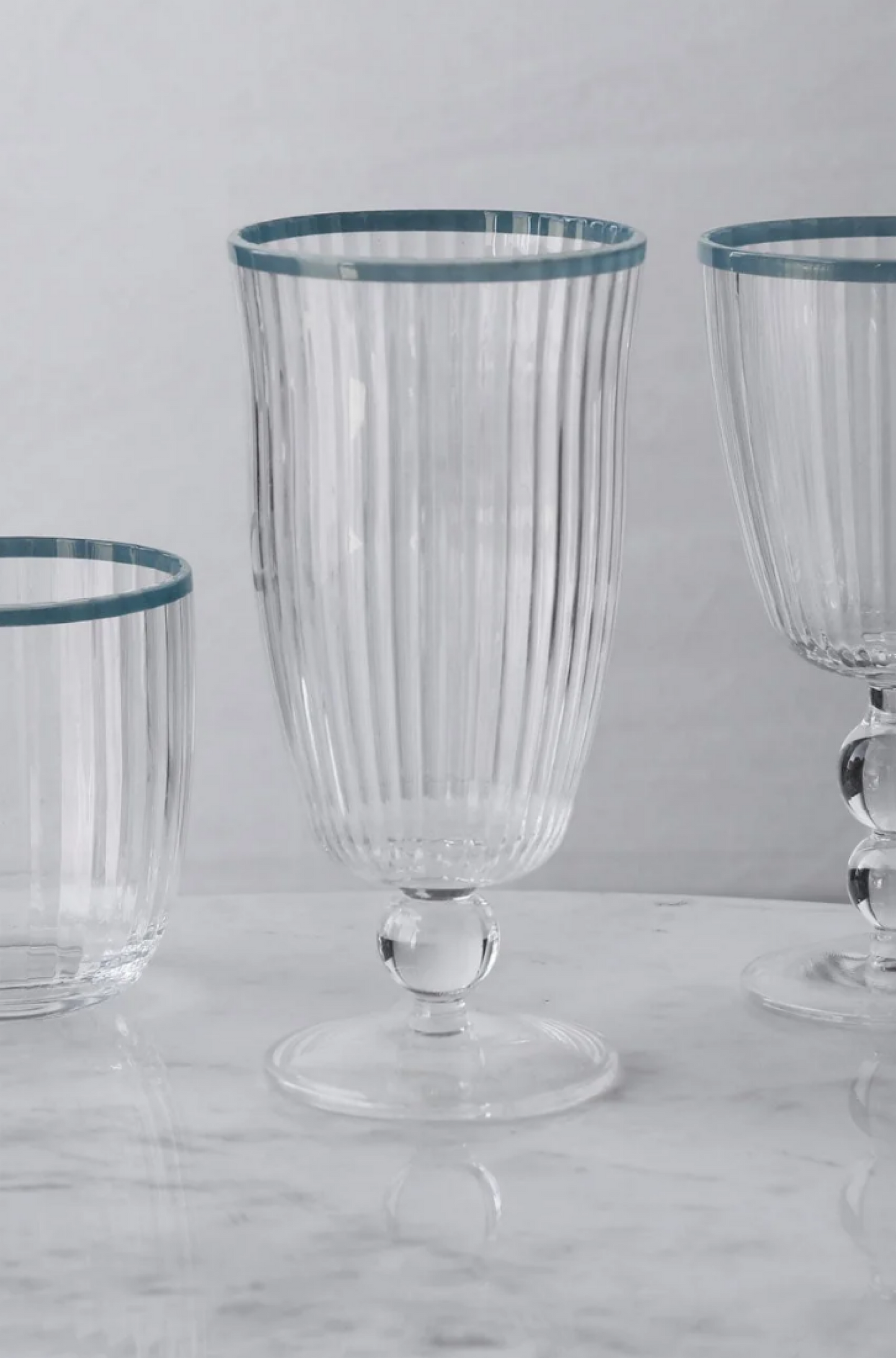 VIDA Acrylic Tumbler S4  (Clear and Blue)