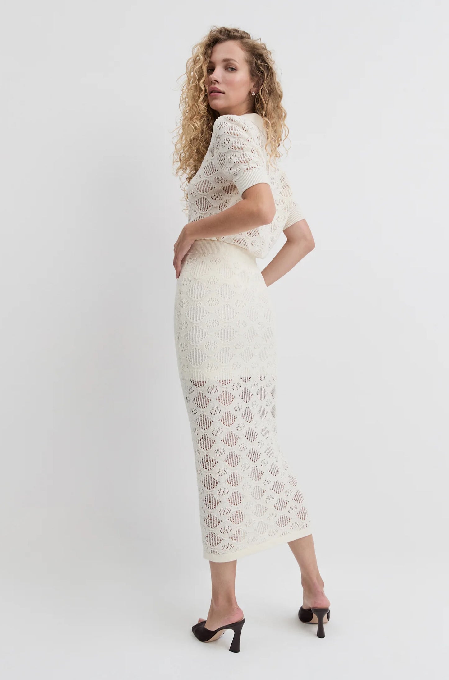 The Courtside Skirt in Ivory