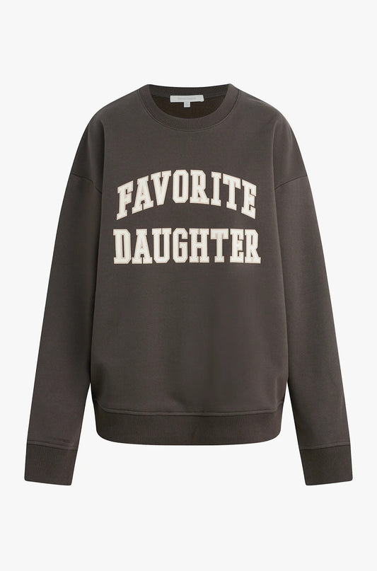 Favorite Daughter Collegiate Sweatshirt in Coffee