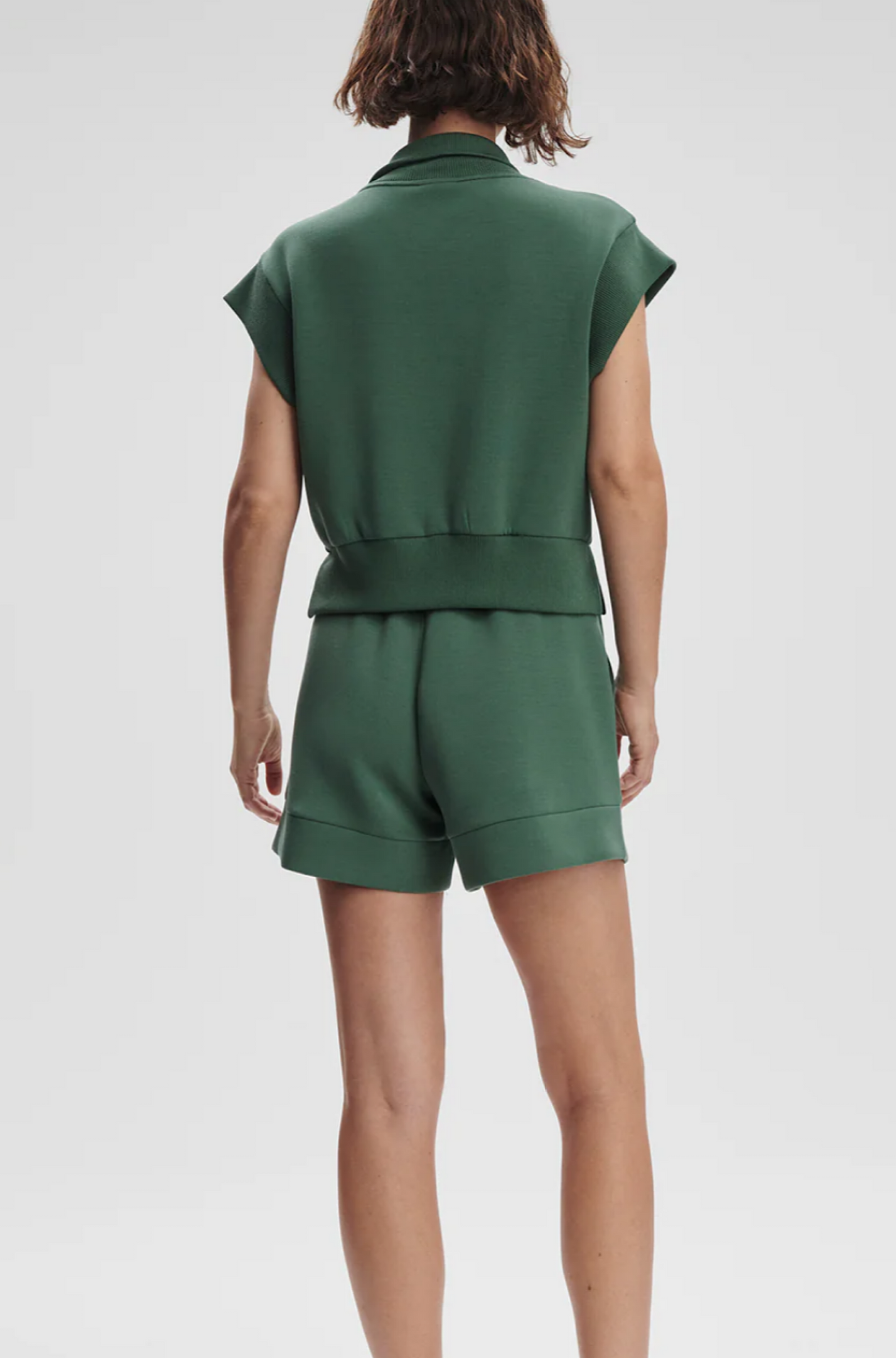 Kelly Half-Zip Sweat in Cilantro