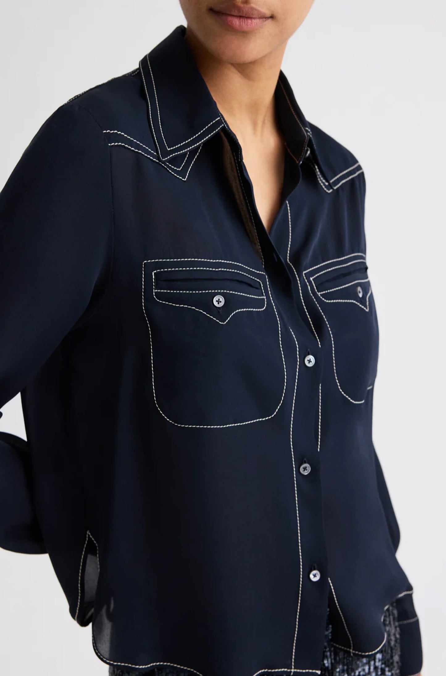 Carter Top Stitch in Midnight