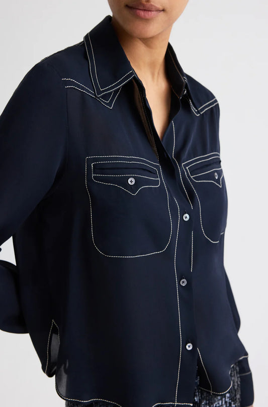 Carter Top Stitch in Midnight