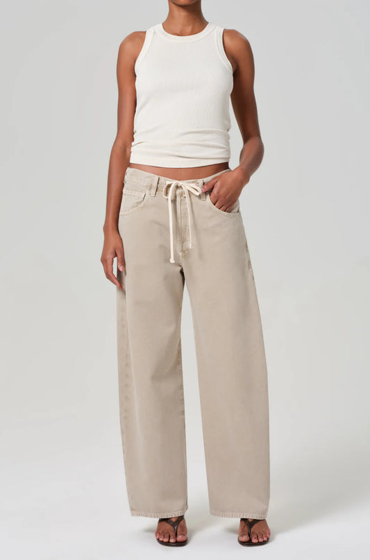 Brynn Drawstring Trouser In Burnished Quartz