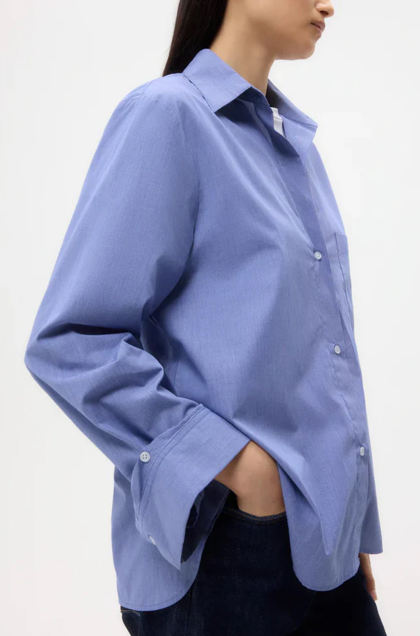Next Morning Shirt in Navy / White