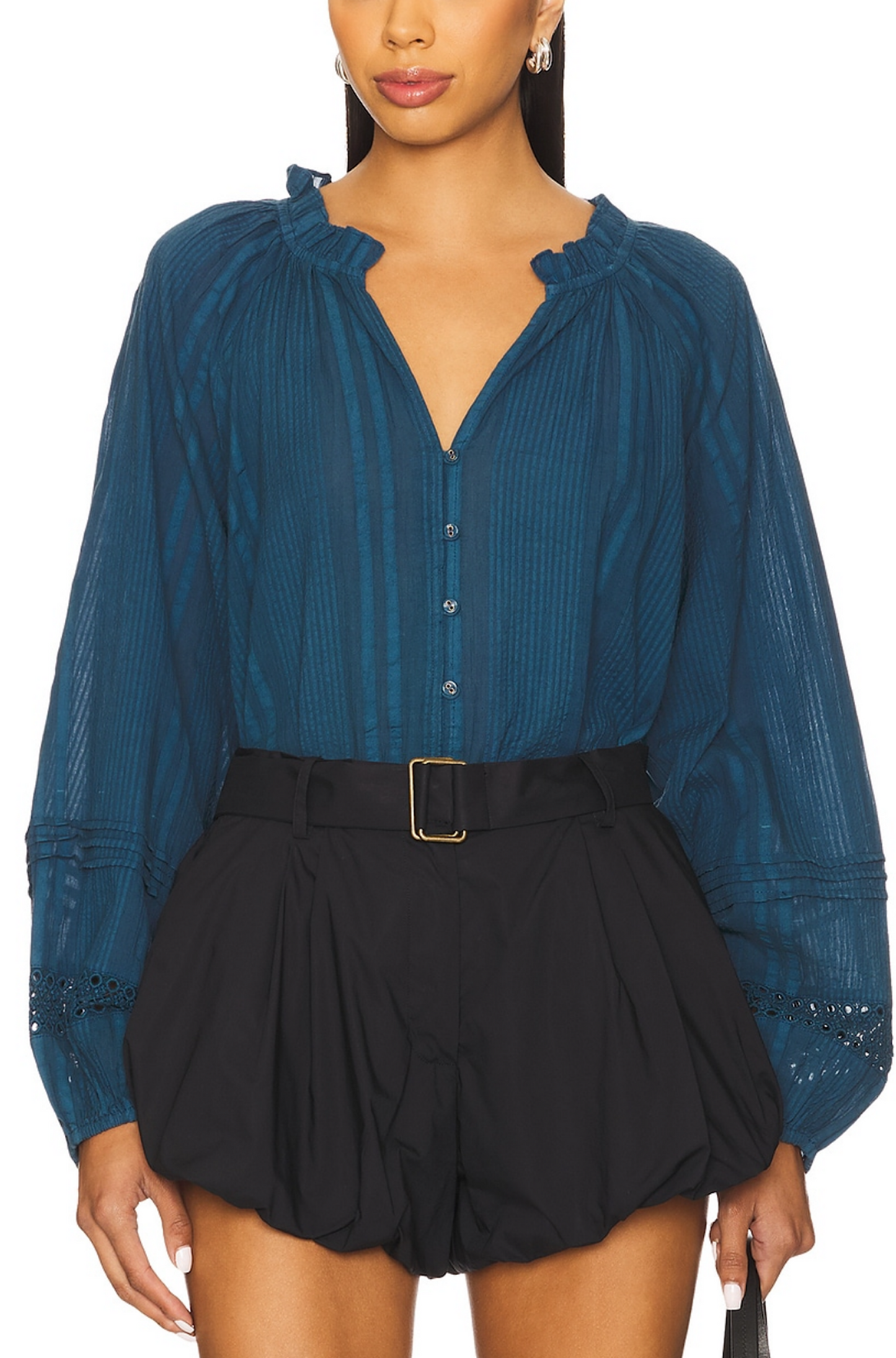Alicia Blouse in Majorca Blue