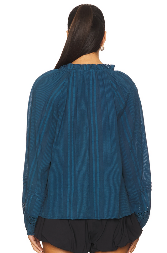 Alicia Blouse in Majorca Blue