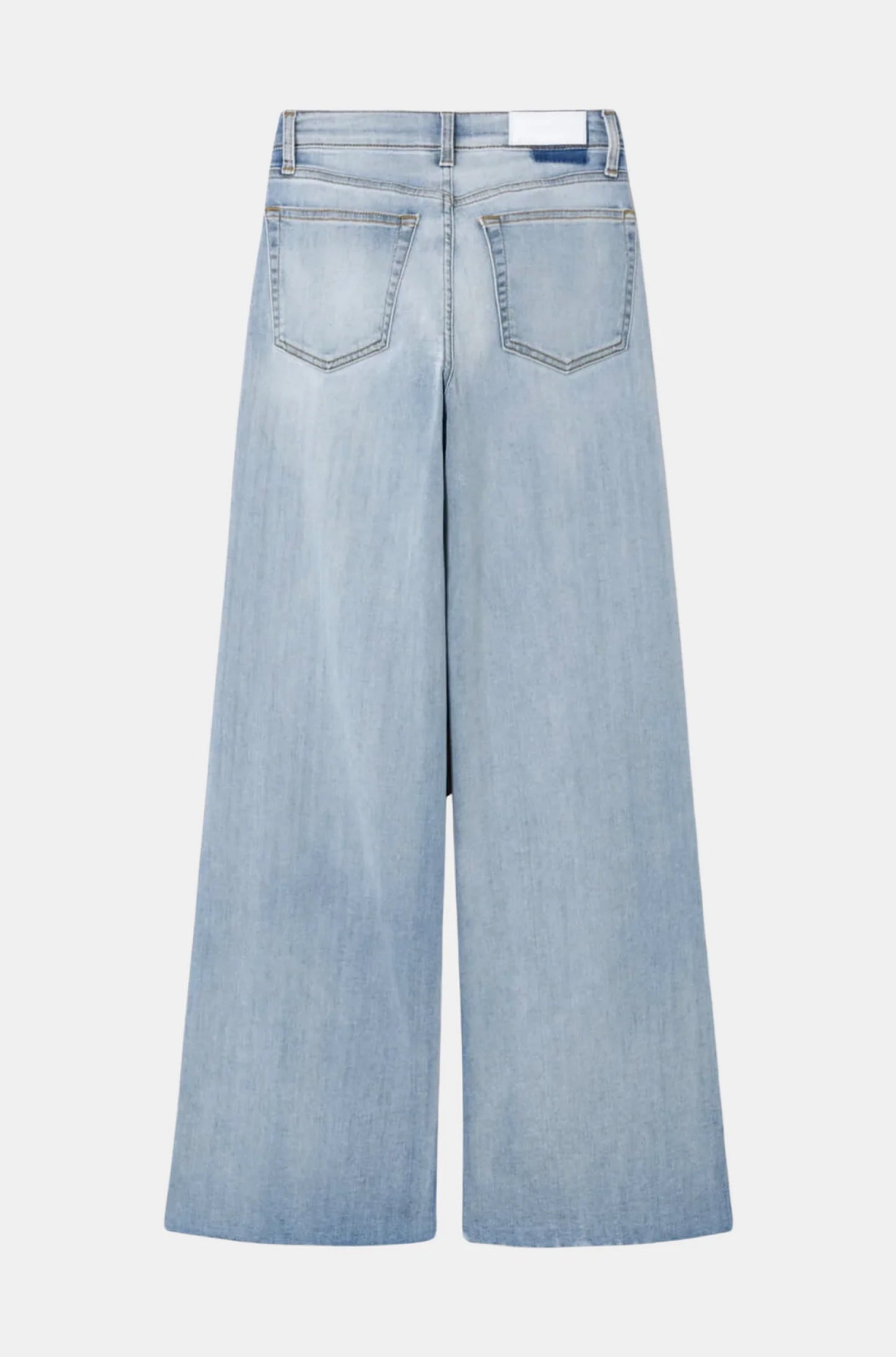 Mid Rise Palazzo Jeans in Cielito