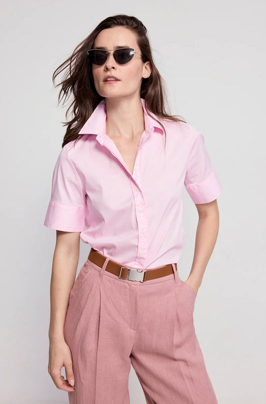 The Short Sleeve Shirt in Light Pink