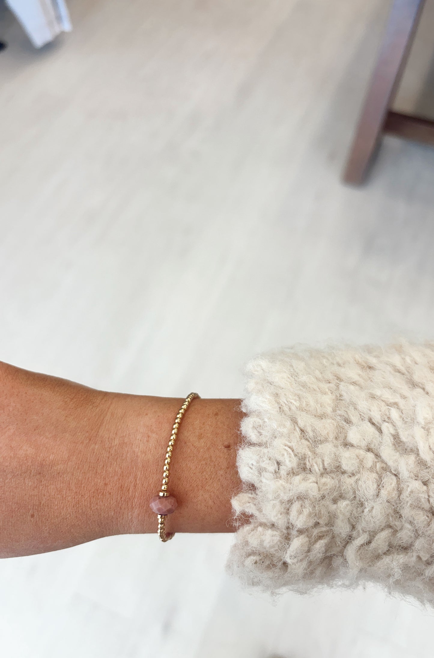 Stretch Amazonite Pink Bracelet