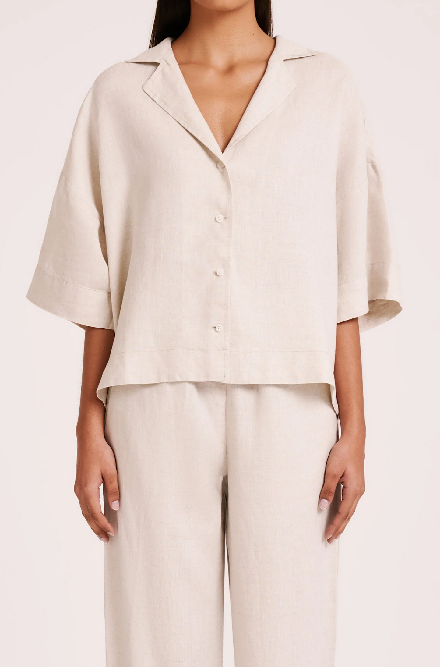 Lounge Linen Shirt Natural