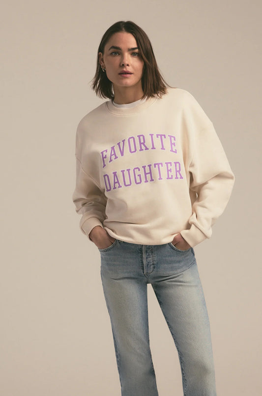 The Collegiate Sweatshirt in Gardenia