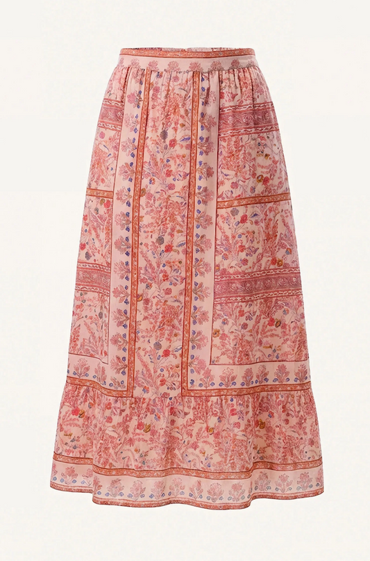 Elie Ankle Skirt Dahlia Print