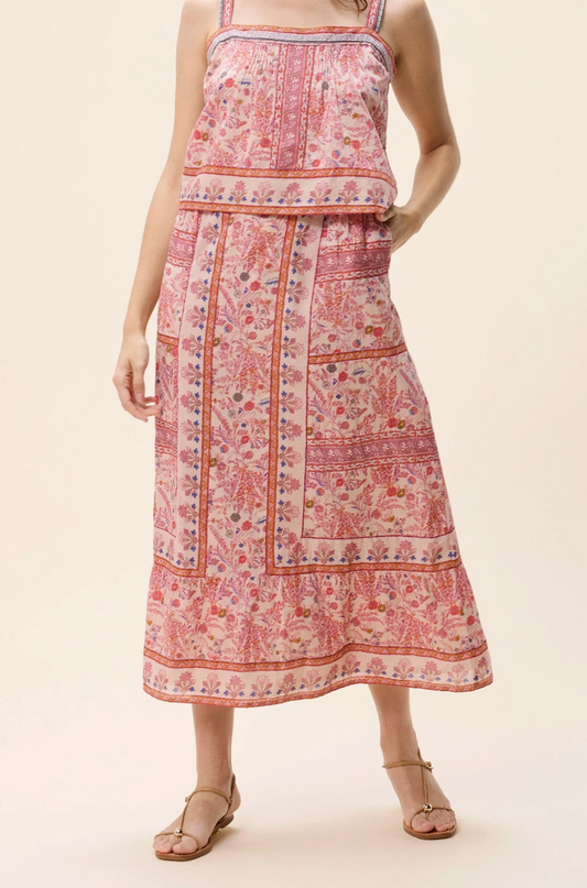 Elie Ankle Skirt Dahlia Print