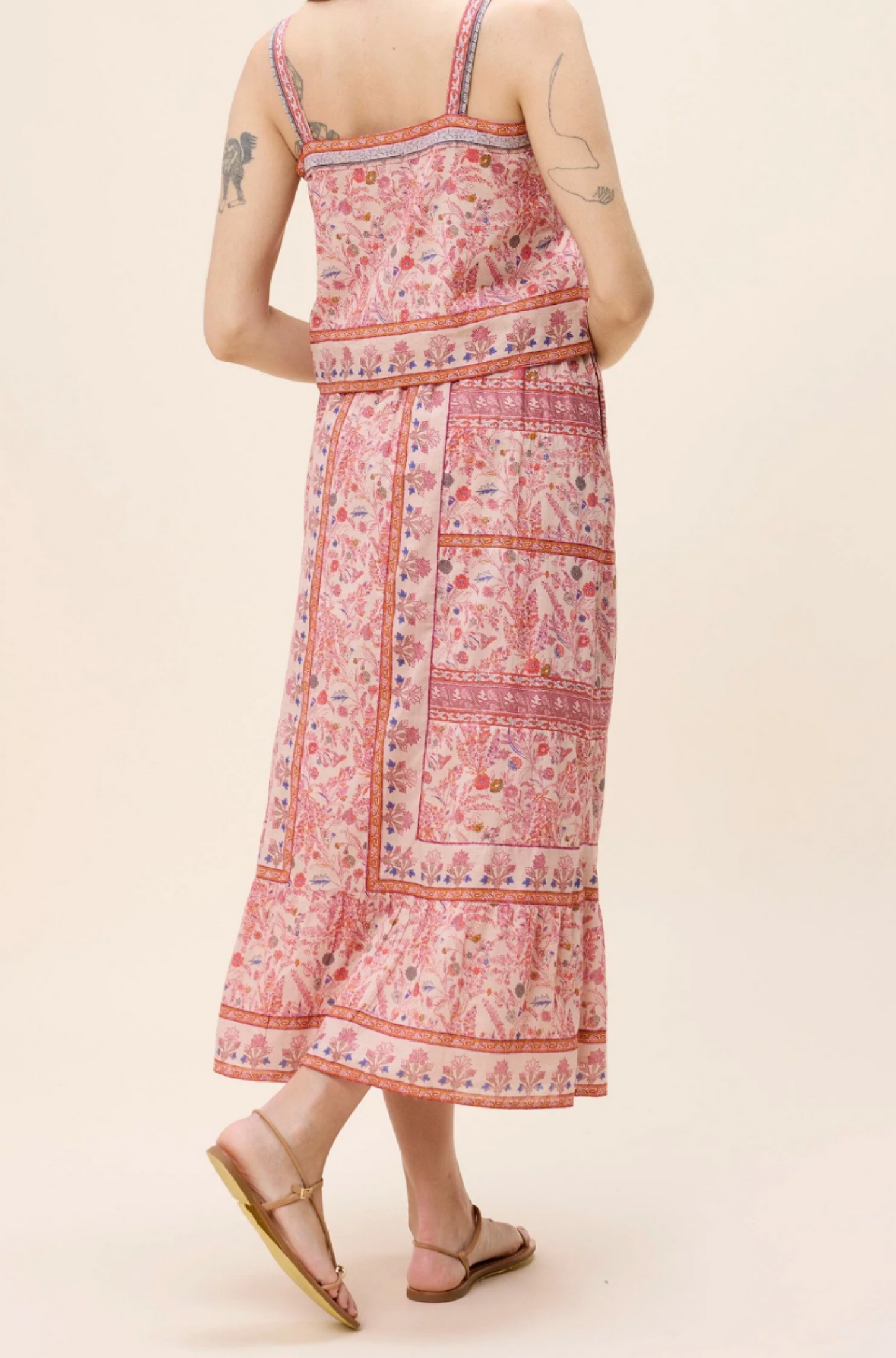 Elie Ankle Skirt Dahlia Print