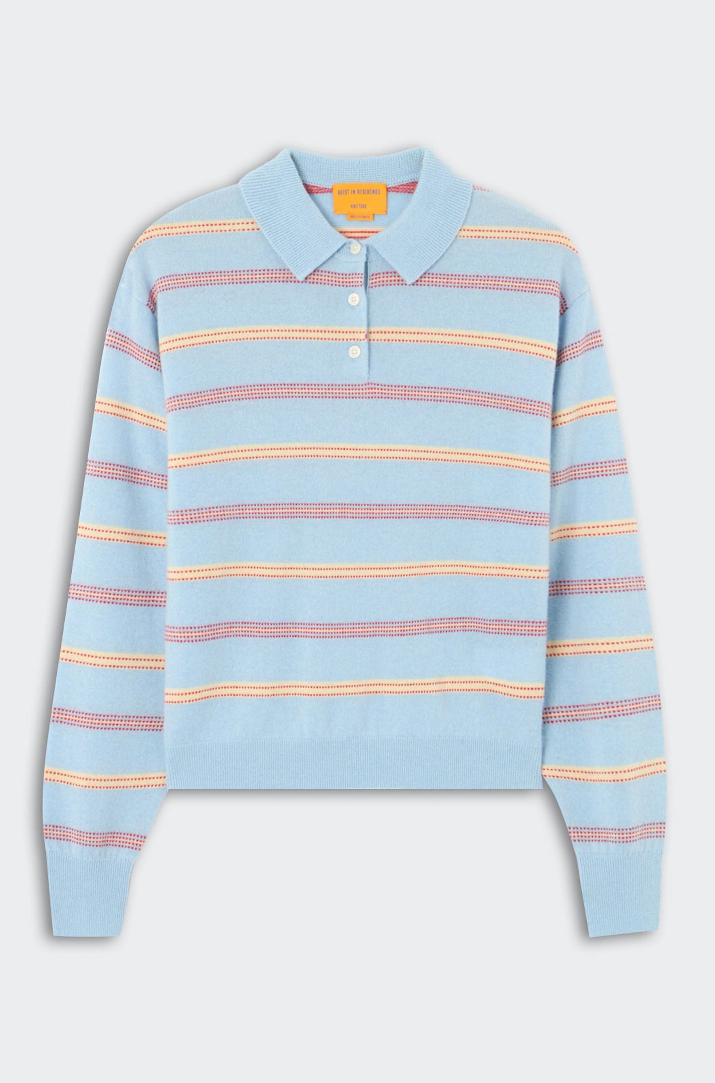 Collegiate Stripe Polo Clear Sky Combo